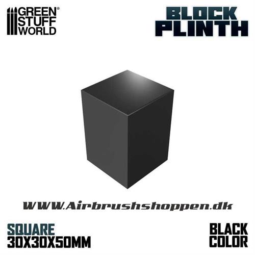 Display Block Black  3x3 cm 50mm - GSW black